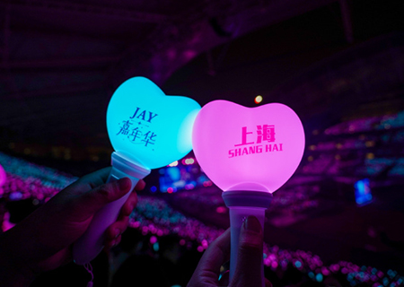 悟空體育LED屏和熒光棒閃耀周杰倫上海演唱會(huì)（第三場(chǎng)）